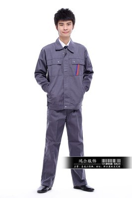 【工作服 套裝 男 工廠工程服制服 勞保服裝汽車維修工作服】價格,廠家,圖片,制服、工作服,廣州鴻企服飾-